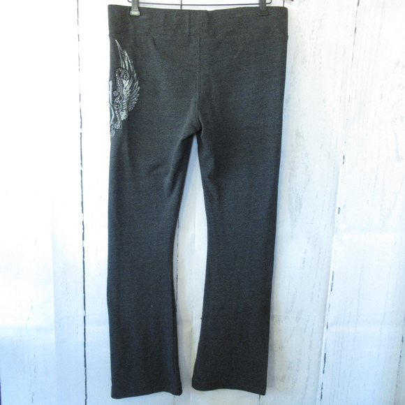 *SOLDHarley Davidson Sweatpants Beaded Embroidered - Picture 4 of 7